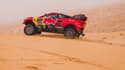 Sebastien Loeb au volant de sa voiture, sur le Dakar 2021