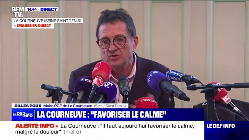 Gilles Poux, maire de La Courneuve: 