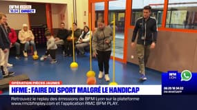 Opération pièces jaunes: faire du sport malgré le handicap à l'hôpital Femme Mère Enfants de Bron