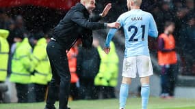 Guardiola et David Silva