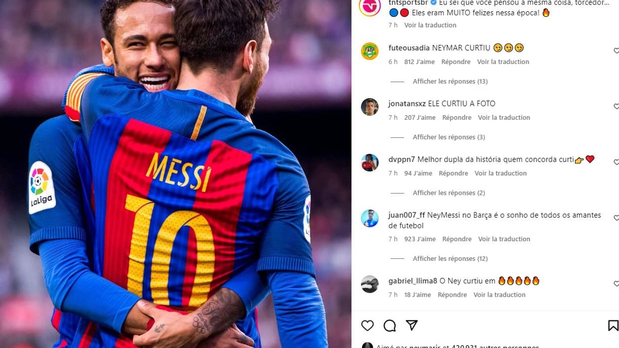 Le like polémique de Neymar Le like polémique de Neymar