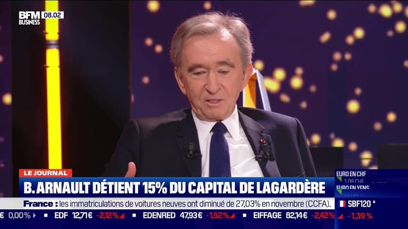  Bernard Arnault explique pourquoi il est monté à 15% du capital de Lagardère: