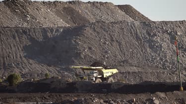Mine de charbon à ciel ouvert, Hunter Valley, Australie ( image d'illustration)