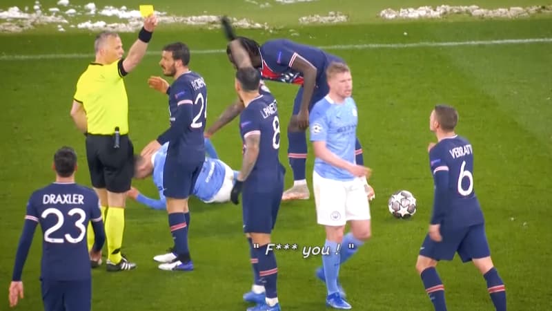 Manchester City-PSG: les images de l’insulte de l’arbitre dénoncée par Verratti