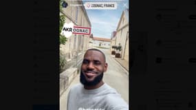 LeBron James en visite à Cognac en septembre pour sa marque de cognac