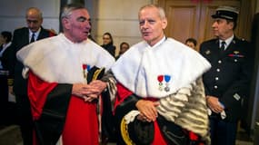 Bertrand Louvel, le président de la Cour de cassation, et Jean-Claude Marin, le procureur général.