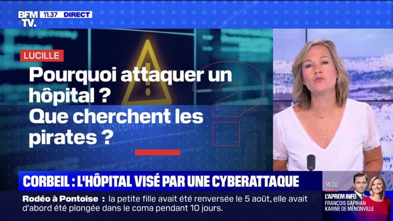 Hôpital de Corbeil-Essonnes visé par une cyberattaque: que cherchent les pirates ? BFMTV répond à vos questions