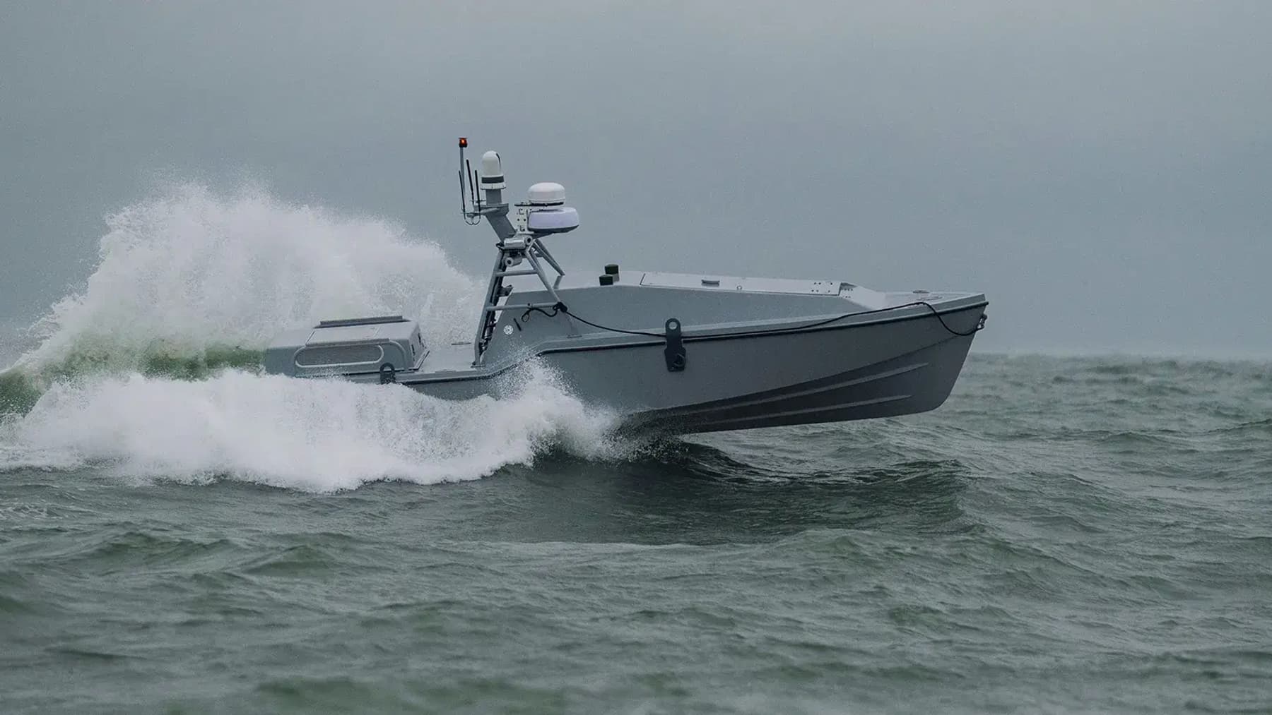 Le Corsair, un bateau-drone autonome de l'entreprise Saronic
