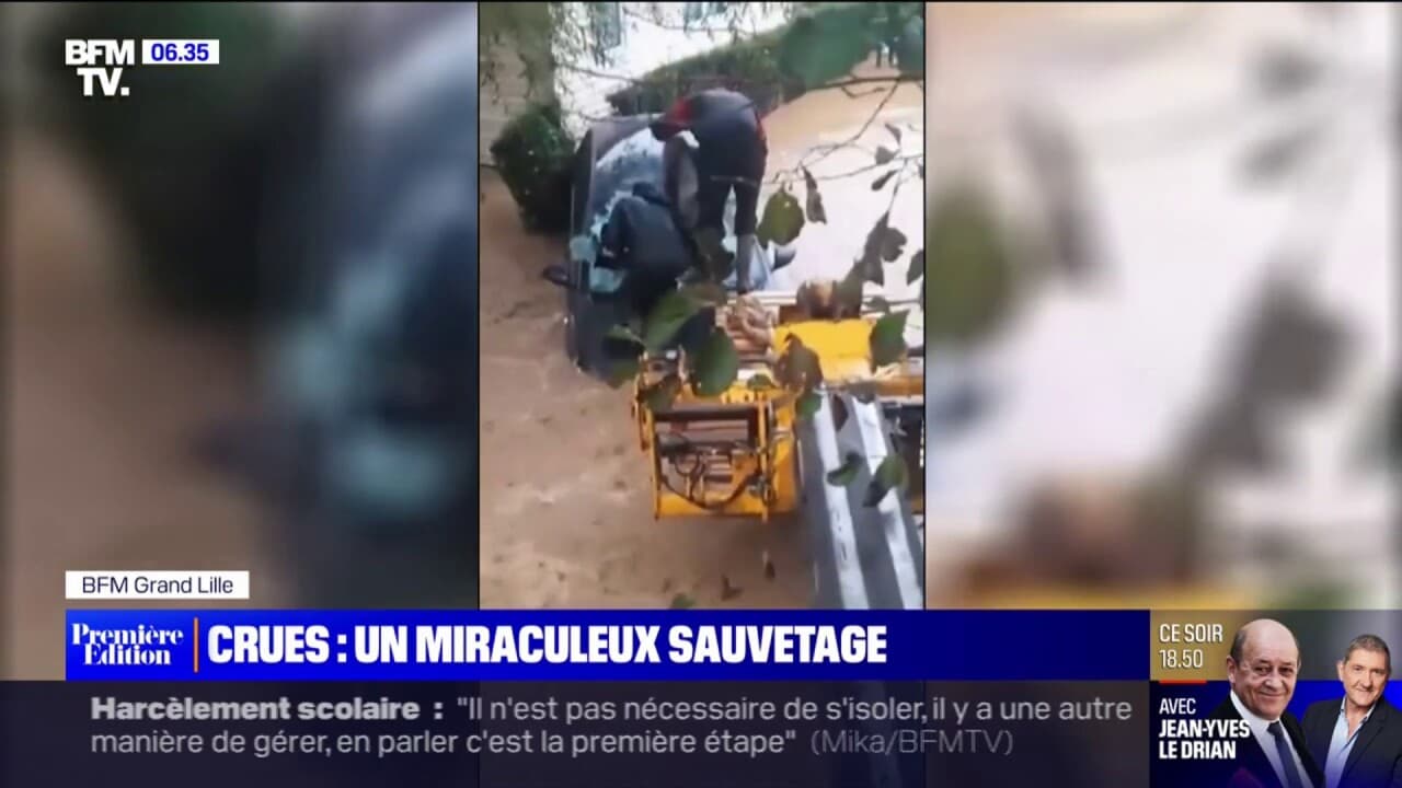 Inondations dans le Pas de Calais: le sauvetage miraculeux d #39 une
