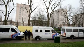 Le square Albert I, à Bruxelles, où a été arrêté Mohamed Abrini vendredi 8 avril 2016.