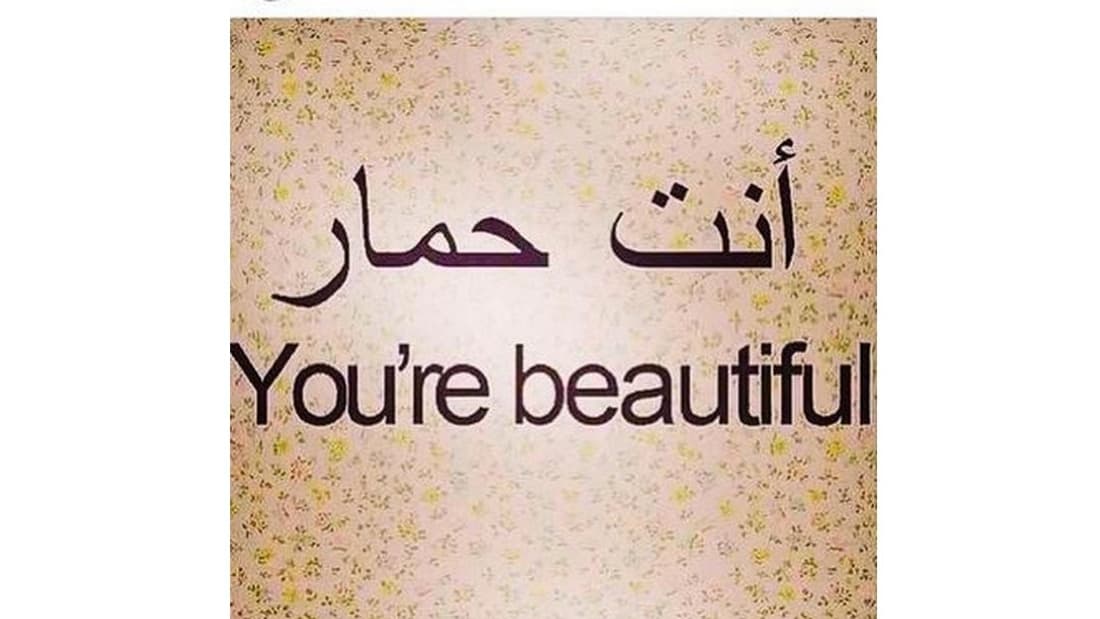L'inscription arabe, postée par Lindsay Lohan, ne voulait pas dire "Tu es belle" mais "Tu es un âne". 