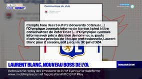Ligue 1: Laurent Blanc, nouveau boss de l'OL 