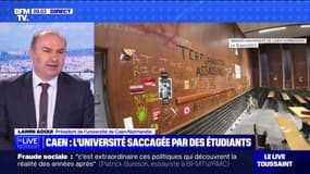 Dégradations à Caen-Normandie: le président de l'université exprime sa "consternation" sur BFMTV