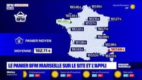 Panier des BFM: le prix moyen atteint 183,53€ dans les Bouches-du-Rhône