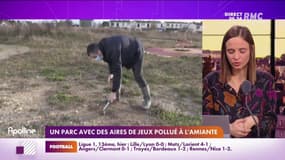 Un parc avec aires de jeux et terrains de foot pollué à l'amiante