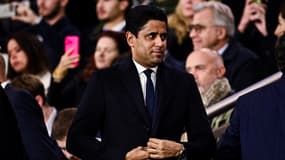 Nasser al-Khelaïfi pendant un match du PSG en octobre 2024