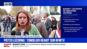 Pistes de Sébastien Lecornu pour le budget: "Je ne comprends rien à ce qu'il raconte", déplore Marine Tondelier