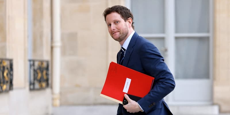 Clément Beaune, le ministre délégué chargé des Transports, le 27 avril 2023