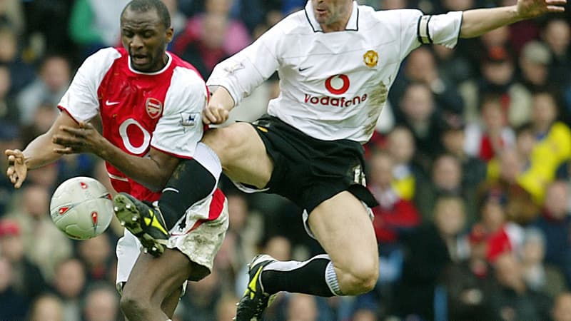 Patrick Vieira et Roy Keane en 2004