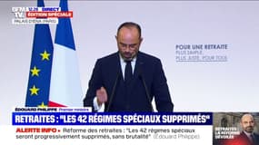 Retraites: "Nous garantirons une pension minimale de 1000 euros" annonce Édouard Philippe