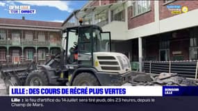 Lille: des travaux pour rendre les cours de récréation plus vertes et respirables