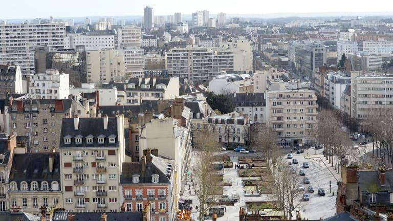 Vue générale de la ville de Rennes en février 2014 (image d'illustration)