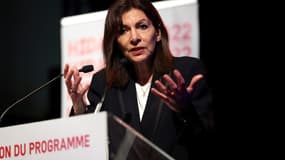 La candidat socialiste à la présidentielle et maire de Paris, Anne Hidalgo, le 13 janvier 2022 à Paris
