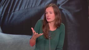Mathilde, victime présumée de Gérard Miller, sur le plateau de BFMTV le 24 octobre 2024. 