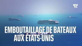 États-Unis: Des milliers de porte-conteneurs bloqués devant les ports de Los Angeles et Long Beach