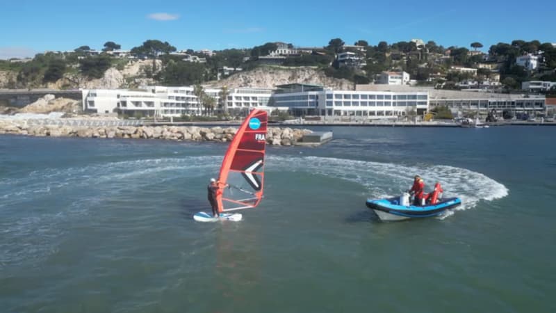 La marina olympique du Roucas blanc de Marseille, le 2 avril 2024, qui accueille les épreuves de voile lors des Jeux de Paris du 26 juillet au 11 août.