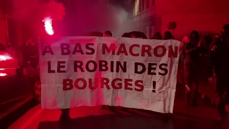 Les images des manifestations à Lyon et Paris qui ont éclaté après la réélection d'Emmanuel Macron
