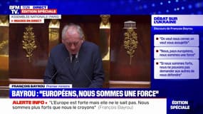 Aide militaire à l'Ukraine: "L'action en commun de tous les pays de la famille européenne est la seule réponse possible", affirme François Bayrou