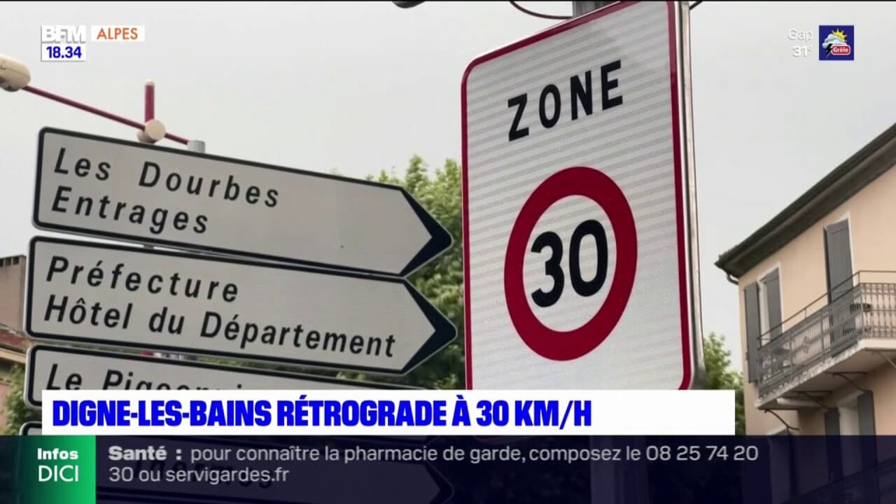 La vitesse de circulation à Digne-les-Bains passe à 30km/h