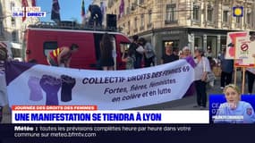 Lyon: une manifestation organisée pour la Journée internationale des droits des femmes
