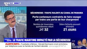 Le trafic maritime est ralenti dans le canal de Panama à cause de la sécheresse