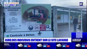 Eure: un groupe d'écologistes visent le site de Lafarge