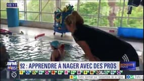Paris: à Vanves, 200 enfants apprennent à nager avec les pros grâce à l'opération "Nageurs citoyens"