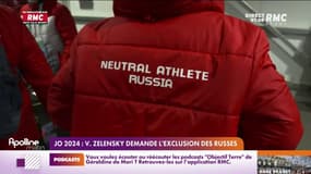 JO 2024: V. Zelensky demande l'exclusion des Russes 