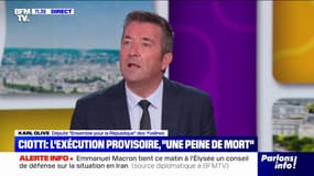 Condamnation de Marine Le Pen: "Je préfère avoir le RN face aux urnes plutôt que d'avoir une espèce de déclaration de forfait", assure Karl Olive (Ensemble) 