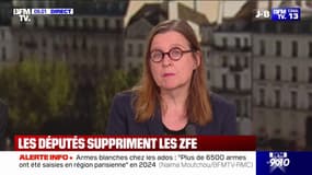 Suppression des ZFE: "Ce n'est pas du tout une bonne nouvelle", déclare Anne Souyris (Les Écologistes)