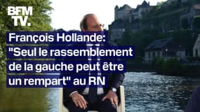 "Seul le rassemblement de la gauche peut être un rempart" au RN: l'intégrale de l'interview de François Hollande