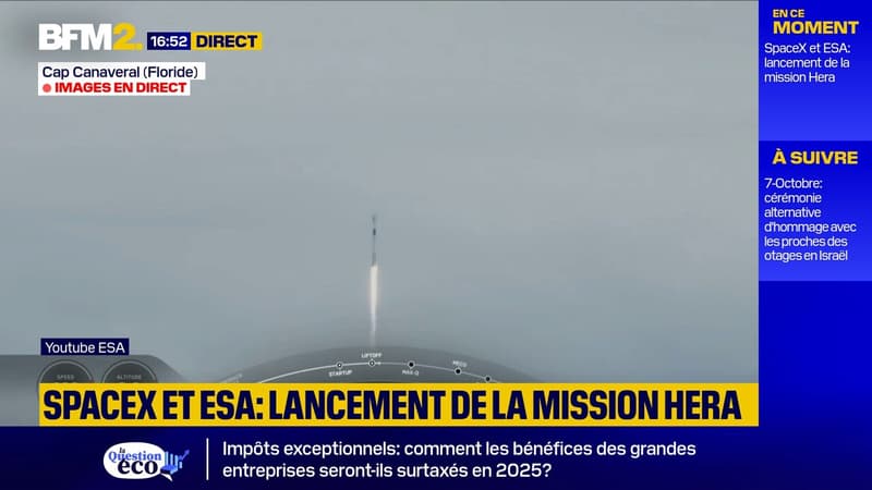 Lancement réussi pour la sonde Hera qui va étudier un astéroïde