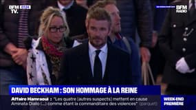 Après 12h d'attente parmi la foule, David Beckham a rendu hommage à Elizabeth II