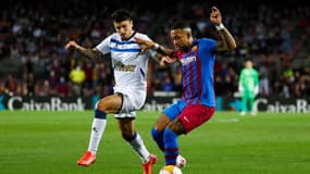 Memphis Depay lors du match entre le Barça et Alaves