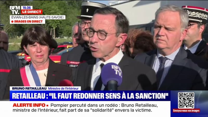 Pompier percuté à Évian-les-Bains: 