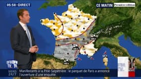 De la pluie et des nuages sur l'Hexagone avant un week-end où le froid devrait refaire son apparition