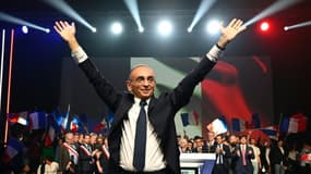 Le candidat Reconquête! à la présidentielle Eric Zemmour en meeting à Metz, le 18 mars 2022