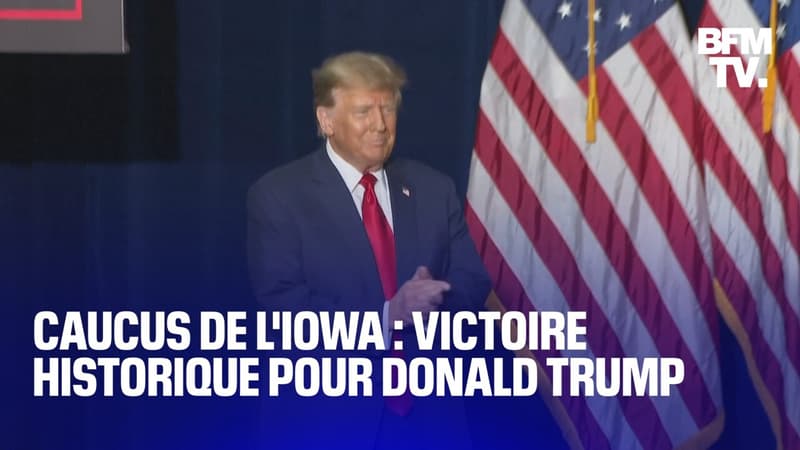 Caucus de l'Iowa: Trump appelle les républicains à 