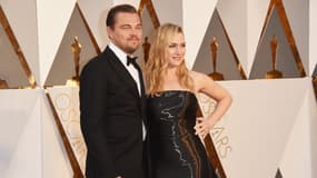 Leonardo DiCaprio et Kate Winslet à Hollywood, le 28 février 2016.