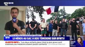 Story 2 : Le héros au sac à dos témoigne sur BFMTV - 09/06